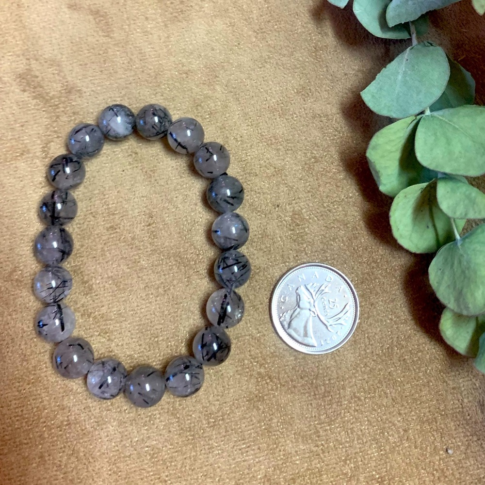 Tourmaline in Quartz bracelet